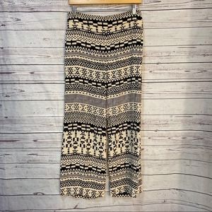 Worth silk tribal print pants